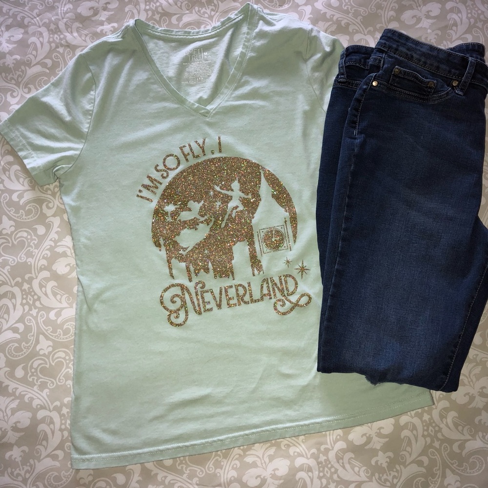 Hand Embellished Disney's Peter Pan T-Shirt